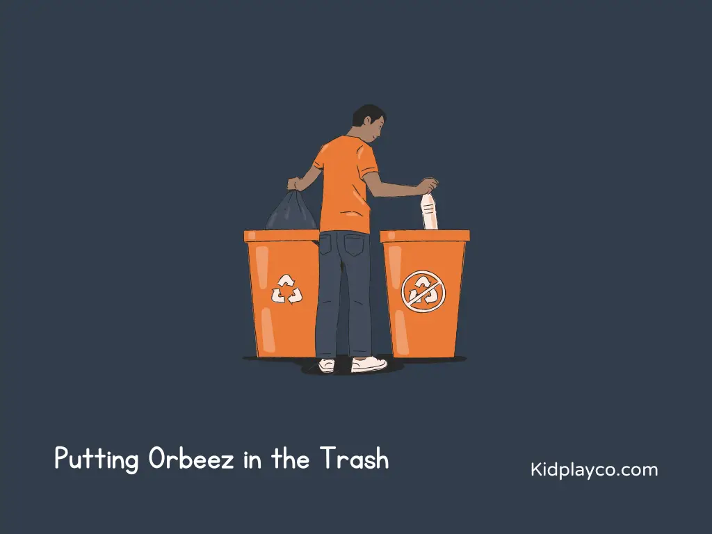 Putting Orbeez in the trash is probably the most common and straightforward way to dispose of them.